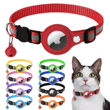 Reflective Airtag Collar for Cats and Dogs