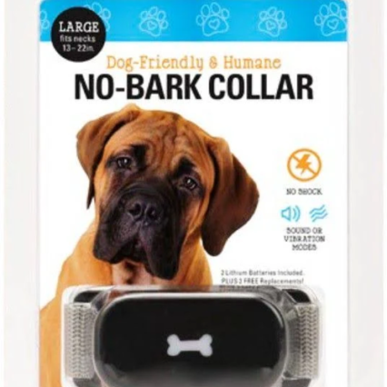 Goldman's® No-Bark Training Dog Collar Friendly and Humane - Size Large